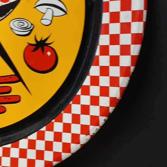 Vintage Mid Century Modern 1950s Metal Serving Tray BBQ Grill 19” Retro Decor - Picture 6 of 9